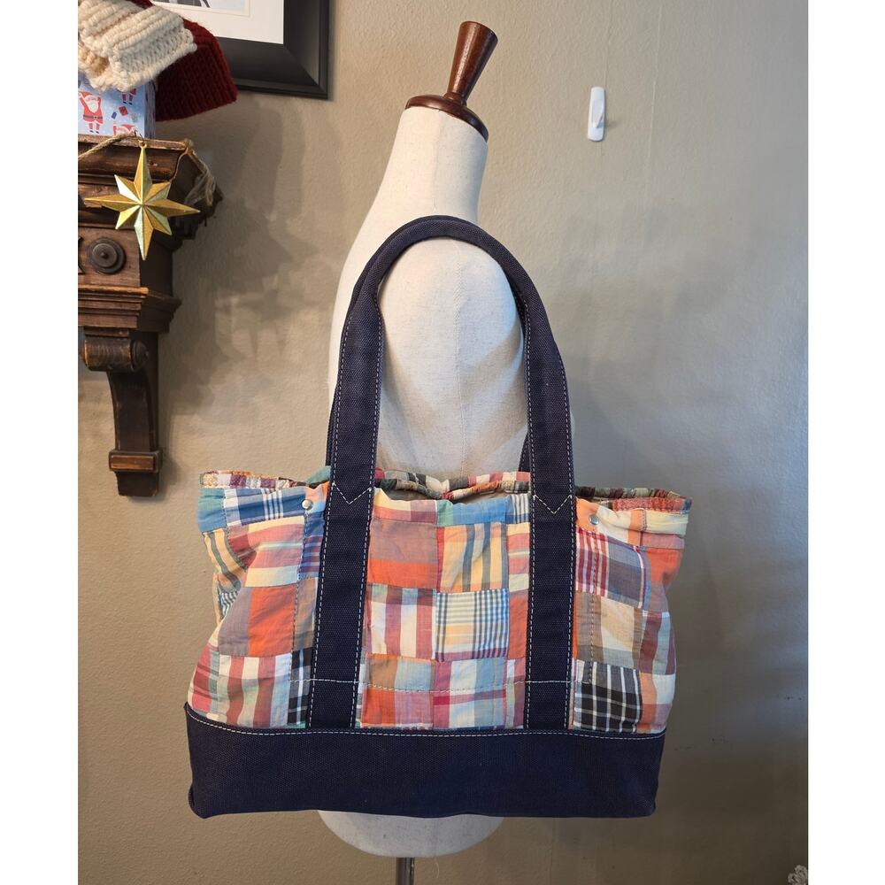 J. Crew Factory Multicolor Patchwork Tote